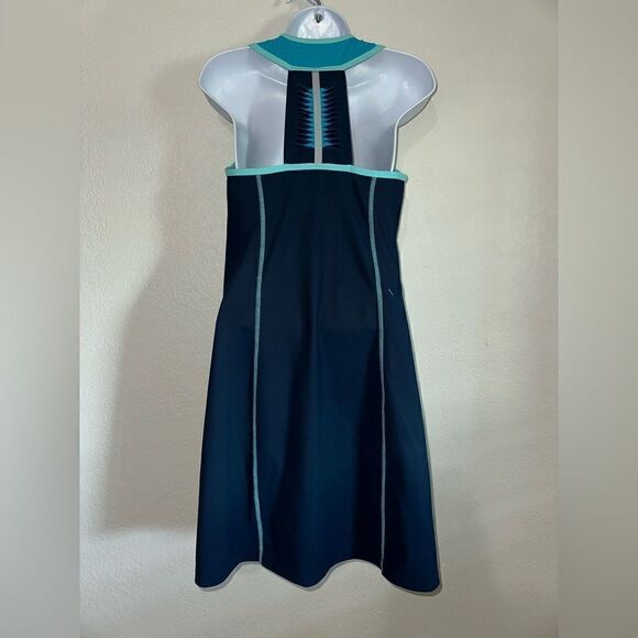 TITLE NINE T9 US S Navy Twisted Sister Racerback Active Sport Bra Dress‎ - Picture 4 of 7